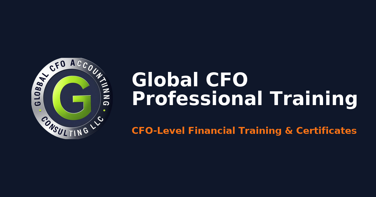 Global CFO Professional Training | Financial Training & Certificates